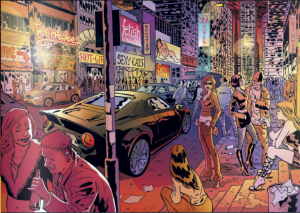 Sex #1 - Saturn City as 1980s New York City (Image Comics)