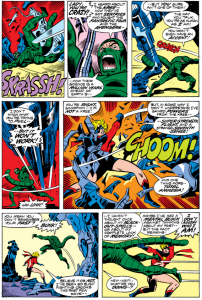 Ms Marvel Vol 1 - #1 - How are these two not out of breath from talking and fighting? Ms Marvel Vol 1 - #1 - How are these two not out of breath from talking and fighting?
