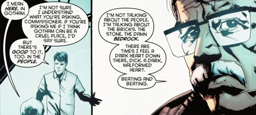 Detective Comics #880: Dick and Gordon discuss Gotham.