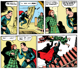 Action Comics Vol 1 #1 - Superman is a jerk