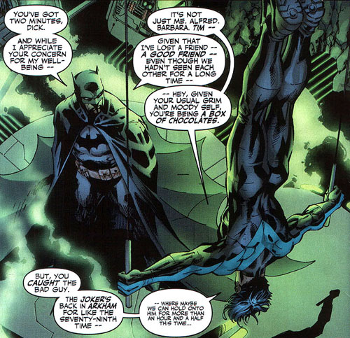 panel from Batman #615