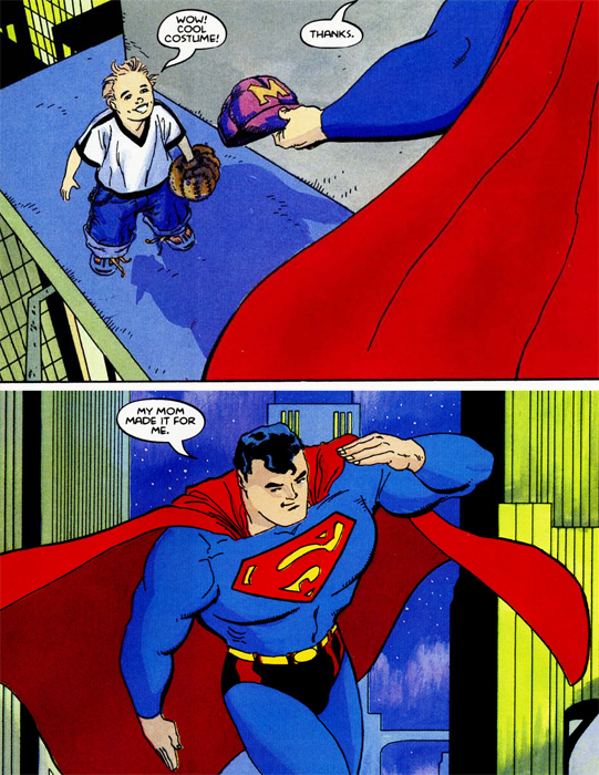 panel from Superman For All Seasons #1