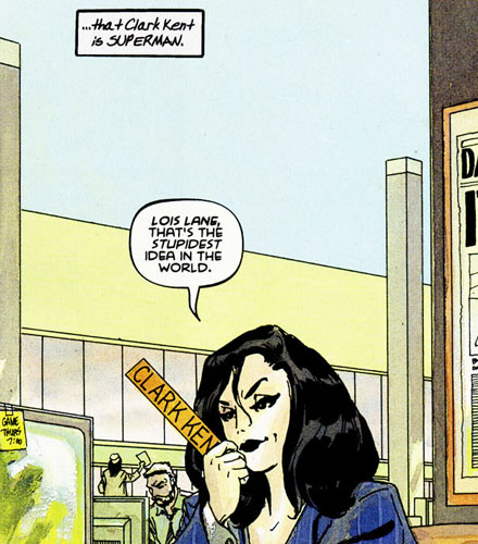 panel from Superman For All Seasons #4