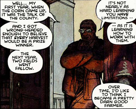 panel from Superman For All Seasons #4