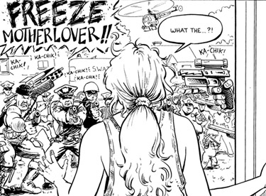 panel from Strangers in Paradise #3