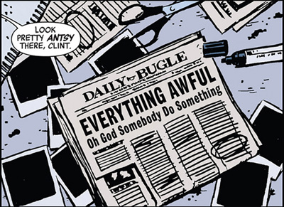panel from Hawkeye #2