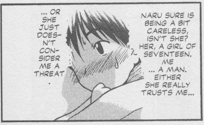 Love Hina Book 3 - Keitaro is not a threat