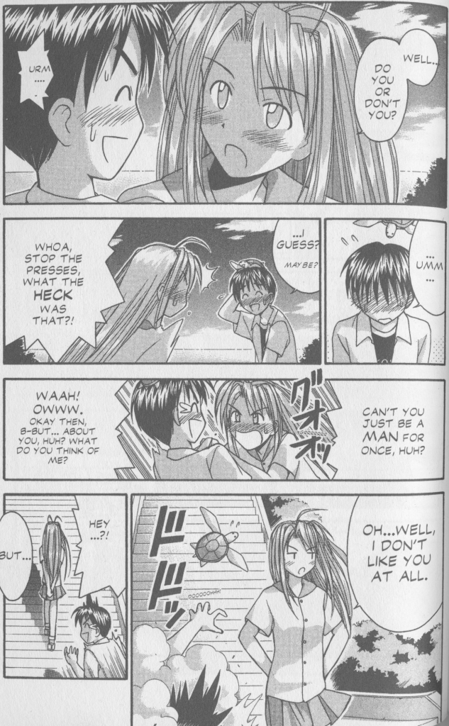 Love Hina Book #4 - "Why can't you be a man for once?"