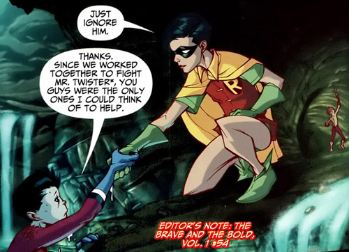 panel from Teen Titans: Year One #2
