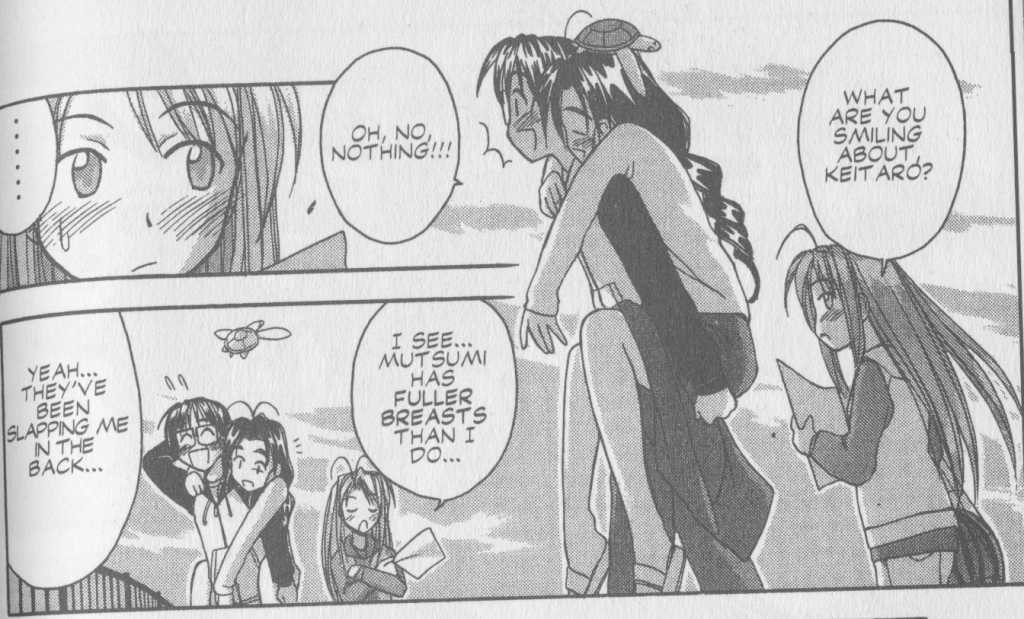 Love Hina Book 6 - Naru Jealous of Mutsumi's Breasts