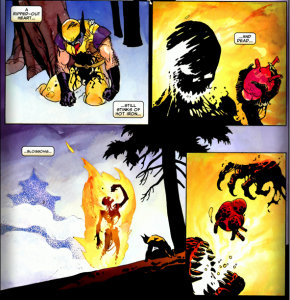 Wolverine: Logan #3: The symbolism is not subtle.
