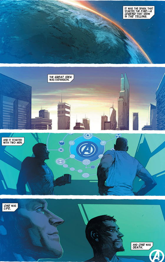 Avengers v5 #3: Steve is life and Tony is death.
