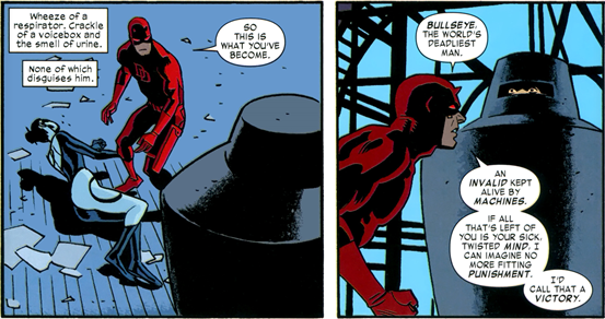 Daredevil v3 #26: Bullseye is a shadow of his former self.