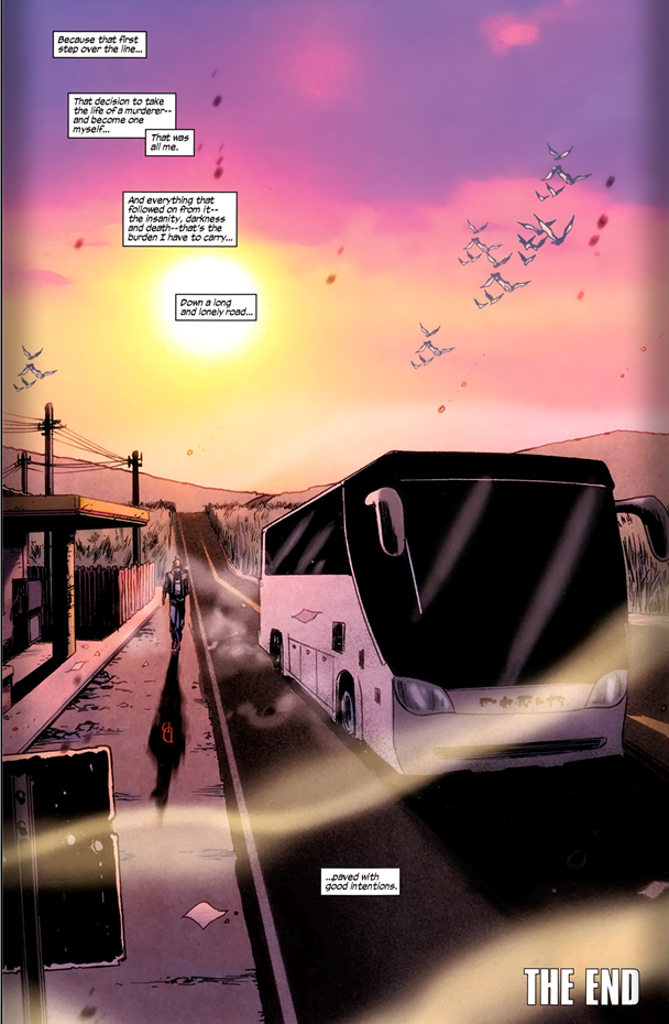 Daredevil v2 #512: Matt on the lonely road of good intentions.