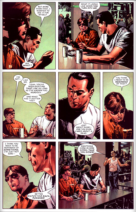 Daredevil v2 #85: Even the Punisher is concerned about Matt.