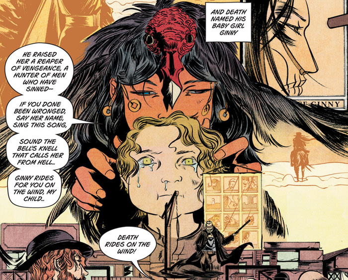 Pretty Deadly #1: Death raised his kid to be a Reaper. That's job security for you.