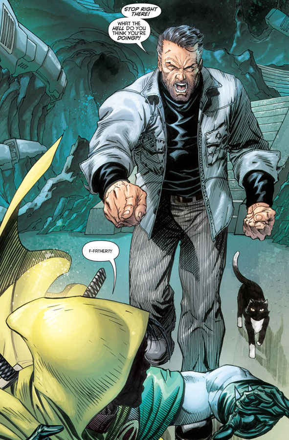 Damian: Son of Batman #1: Spooky ghost dad.