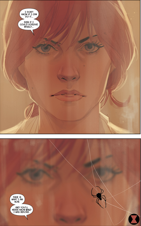 Black Widow #1: The portraits are breathtaking.