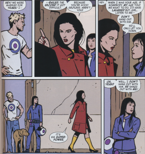 Hawkeye: Kate defends Clint (Kinda)