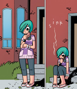 Scott Pilgrim Vol 4 - Ramona thinks Scott has cheated on her