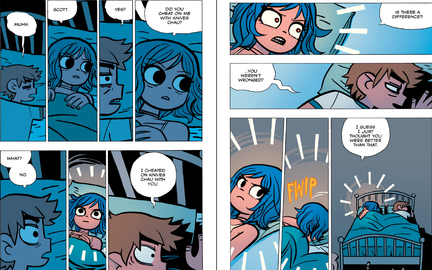 Scott Pilgrim vs The Universe - "Did you cheat on me with Knives Chau?...