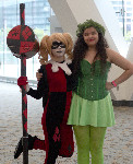 Young Poison Ivy and Harley Quinn
